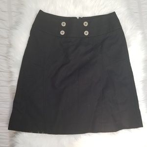 Karen Millen Black Button Skirt
